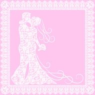 bride groom and lace