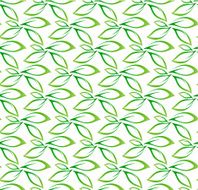 seamless green leaf pattern vector background