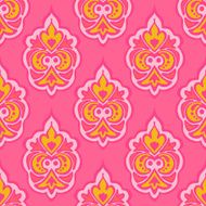 seamless floral damask pattern vector