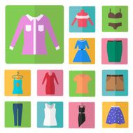 clothing icons set N2