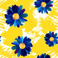 Seamless pattern with watercolor flowers N9