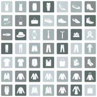 Vector Set of 49 Clothes Icons N3