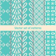 Pretty pastel vector seamless patterns