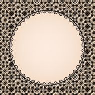 lace frame on yellow background
