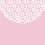 lace frame on pink background N4