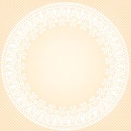 lace frame on yellow background N2
