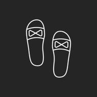 slippers line icon N9