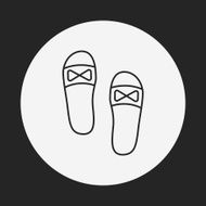 slippers line icon N10