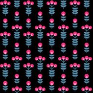 Paper Trendy Flat Flower Seamless Pattern Vector Illustration N9