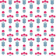 Paper Trendy Flat Flower Seamless Pattern Vector Illustration N10