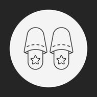 slippers line icon N14
