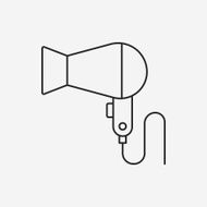 Hair dryer line icon N22