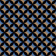 Dark seamless geometric pattern with circles