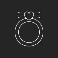 diamond ring line icon N12