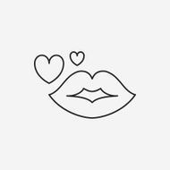 lips line icon N4
