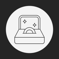 diamond ring line icon N24