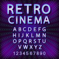 Vector set Retro neon sign vintage billboard bright signboard light N5