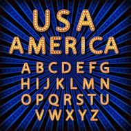 Vector set Retro neon sign vintage billboard bright signboard N6