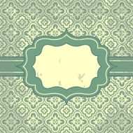 Vector vintage pattern and frame for design