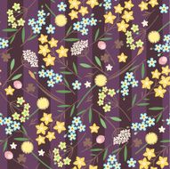 Meadow flowers seamless pattern