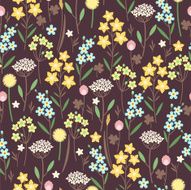 Meadow flowers seamless pattern N2
