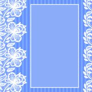 Greeting card with lace N2