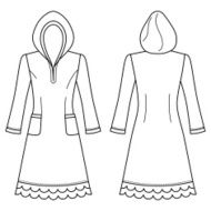 House dress nightdress N6