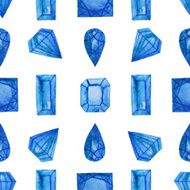 Watercolor gem pattern N2