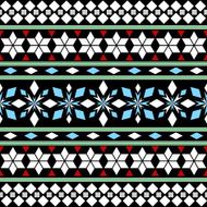 Tribal Seamless Pattern Ethnic Vector Background N18