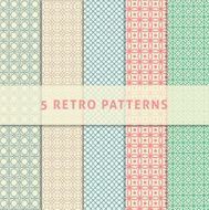 Seamless retro patterns