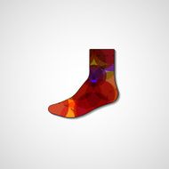 Abstract illustration on sock N145