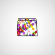 Abstract illustration on shorts N2