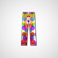 Abstract illustration on pants N142