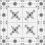 Patterned design elements on a white background N2