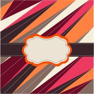 Vintage card with frame N3