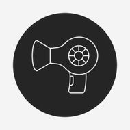 Hair dryer line icon N23
