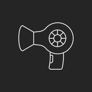 Hair dryer line icon N24