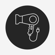Hair dryer line icon N27