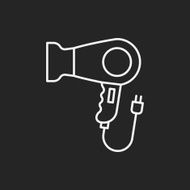Hair dryer line icon N28
