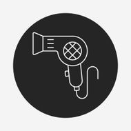 Hair dryer line icon N31