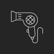 Hair dryer line icon N32