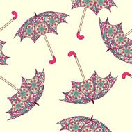 Seamless pattern with an umbrella