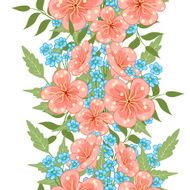 Seamless floral ornament N29
