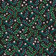 beautiful tiny flowers seamless pattern background