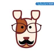 Hipster pet icon set vector illustrations N2