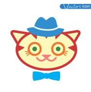 Hipster pet icon set vector illustrations N4