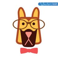 Hipster pet icon set vector illustrations N6