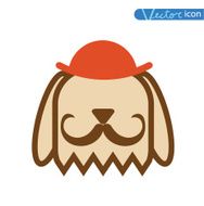 Hipster pet icon set vector illustrations N7