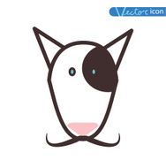 Hipster pet icon set vector illustrations N8