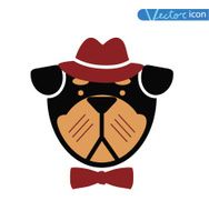 Hipster pet icon set vector illustrations N13